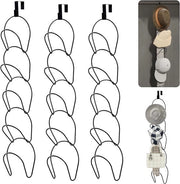 15x Raccoglitori di Cappelli Flessibili con Ganci per Armadio - Ideali per Pettini, Sciarpe e Borse