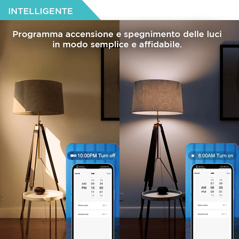 Fsl lampadina smart led gu10 dimmerabile 6w luce cct compatibile con app bluetooth