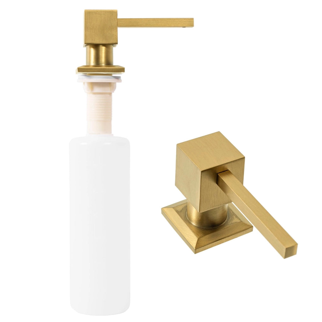 Dispenser Di Sapone Gold Brush Square