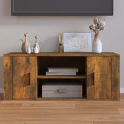 Mobile TV Rovere Fumo 100x35x40 cm in Legno Multistrato 823096