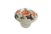 Pomolo Porcellana Ovale Chmp+Fiore Pezzi 1 - Masidef