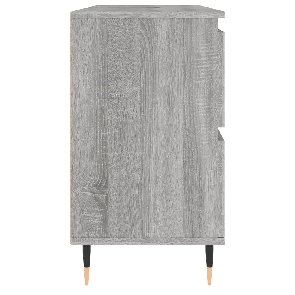 Mobile da Bagno Grigio Sonoma 80x33x60 cm in Legno Multistrato 831650
