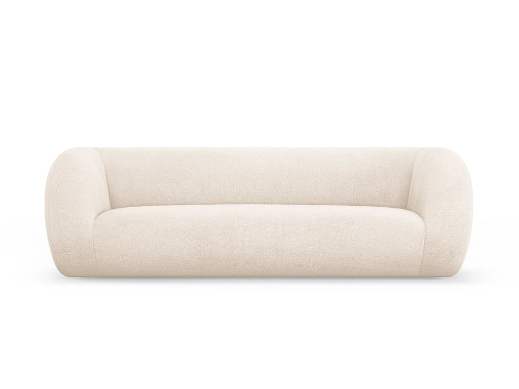 Cosmopolitan Design - Divano "Essen" 3 posti in bouclé beige 