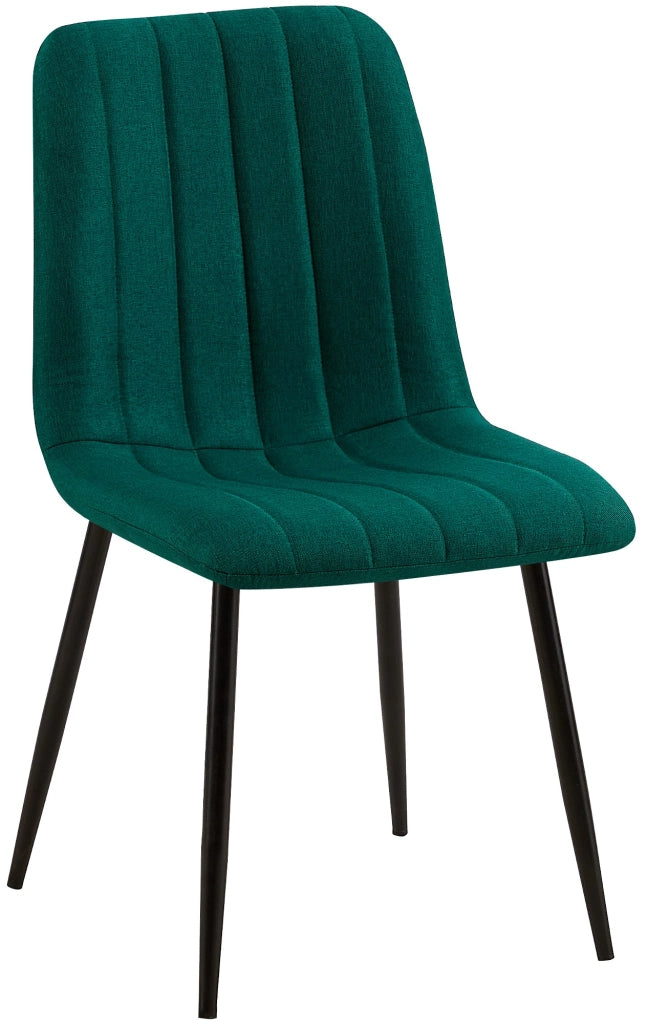 Sedia Dijon in velluto o tessuto Tessuto,Verde scuro