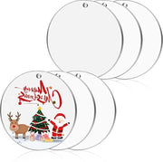 Tavola acrilica trasparente a forma rotonda 15 cm - set da 6 pezzi per decorazione e svariati utilizzi DIY