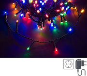 Luci Natale 180 LED Multicolore, Filo Verde 5mm, IP44 (12 Pezzi)