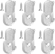 Supporto per abbigliamento per parete 6 pezzi - Beugello - Contenitore per beugello - Resistente all'ossidazione - Beugello a catena - Superficie lucidata - Beugello
