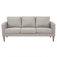 Divano 3 Posti Ramsey 180x73x82 h cm in Tessuto Beige