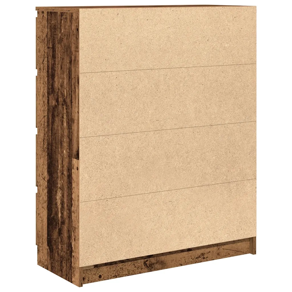 Credenza | Madia | Buffet da pranzo | Armadio da pranzo Legno Antico 80x35x99 cm in Legno Multistrato
