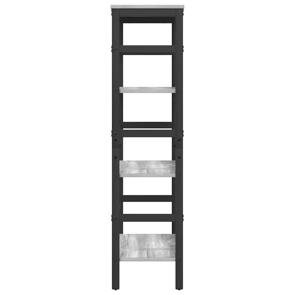 Libreria-Scaffale per Libri-Mobile di Stoccaggio Grigio Sonoma 60 x 29,5 x 115 cm Legno multistrato