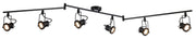 Plafoniera retro industriale nera Fiji 2 6xGU10 Reality
