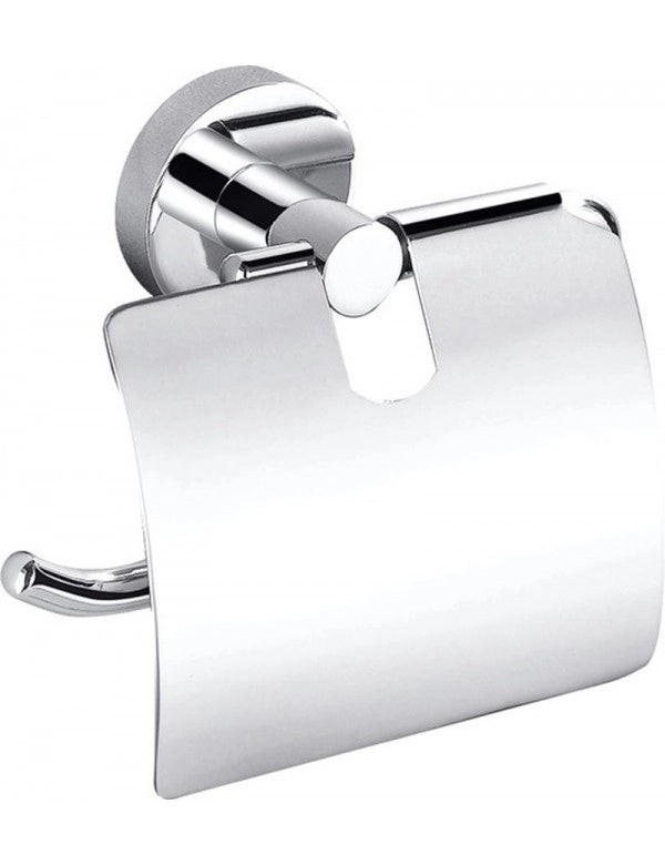 Portarotolo COLORADO con coperchio in ottone cromato 14,2cm