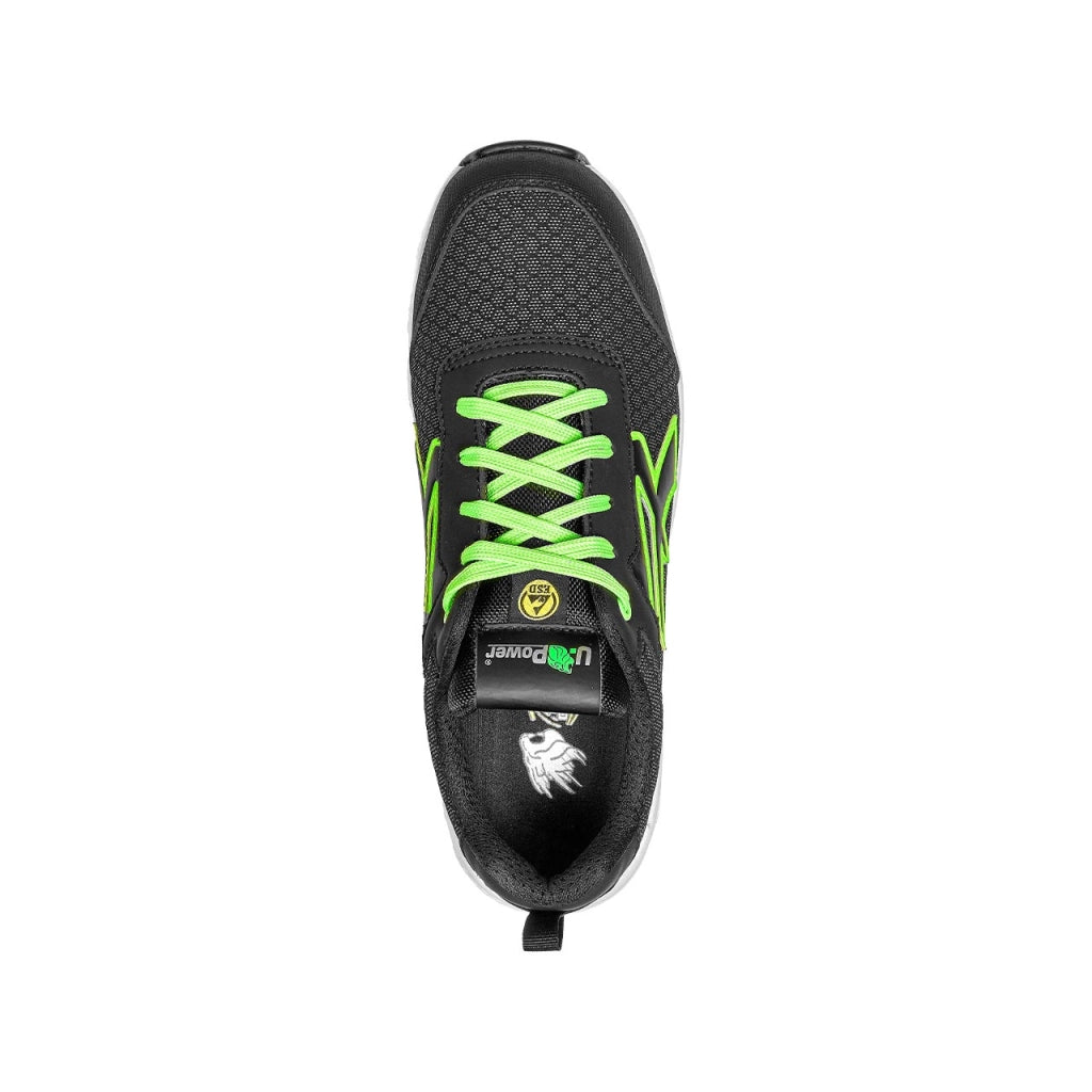 U-Power SCARPE ANTINFORTUNISTICA BASSE S3S CI HI HRO FO SR RED EGO MITCH ESD Col.Grigio/Verde Mis.42