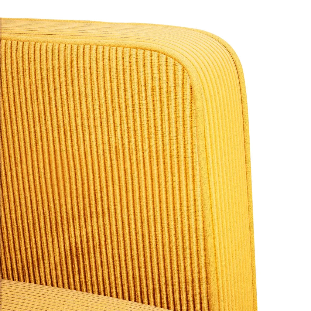 vidaXL Divano Sedia con Braccioli Giallo Chiaro 54 cm Tessuto a Coste