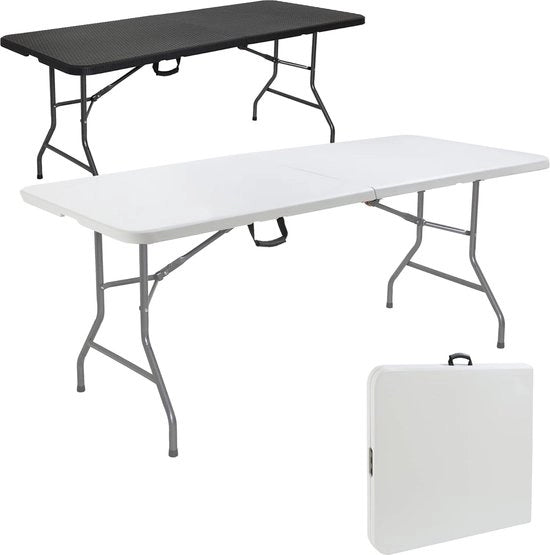 Tavolo pieghevole - 182x74cm - Tavolo da campeggio - Tavolo da festa - Tavolo da soccorso
