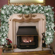 Trade Shop - Ghirlanda Natalizia Innevata Albero Natale Decorazioni Natalizie 270cm 200 Punte -