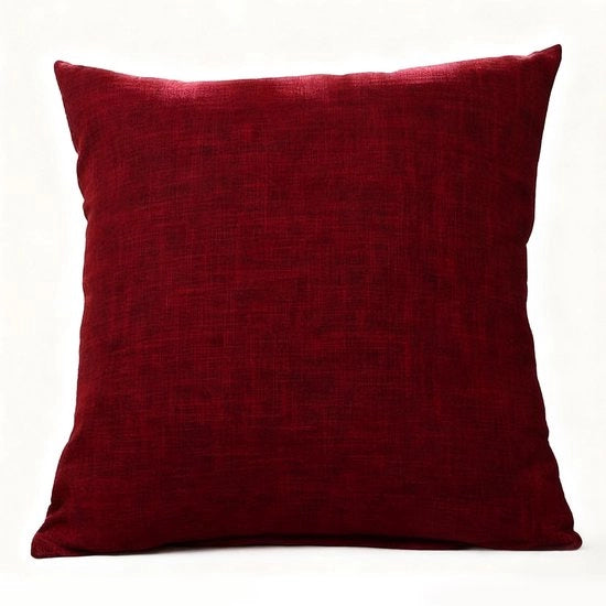 2 pezzi di coprifuoco decorativo per cuscini - stile rustico di fattoria Boho arredamento di casa - fodera di cuscino in lino spesso - fodera quadrata per cuscini - con cerniera invisibile - adatto per divano letto, ufficio (45x45 cm)