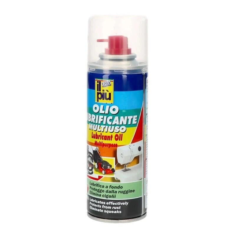 OLIO LUBRIFICANTE SPARY PROTEGGE DALLA RUGGINE RIMUOVE I CIGOLI OTTIMA PER INGRANAGGII E CERNIERE 200 ML