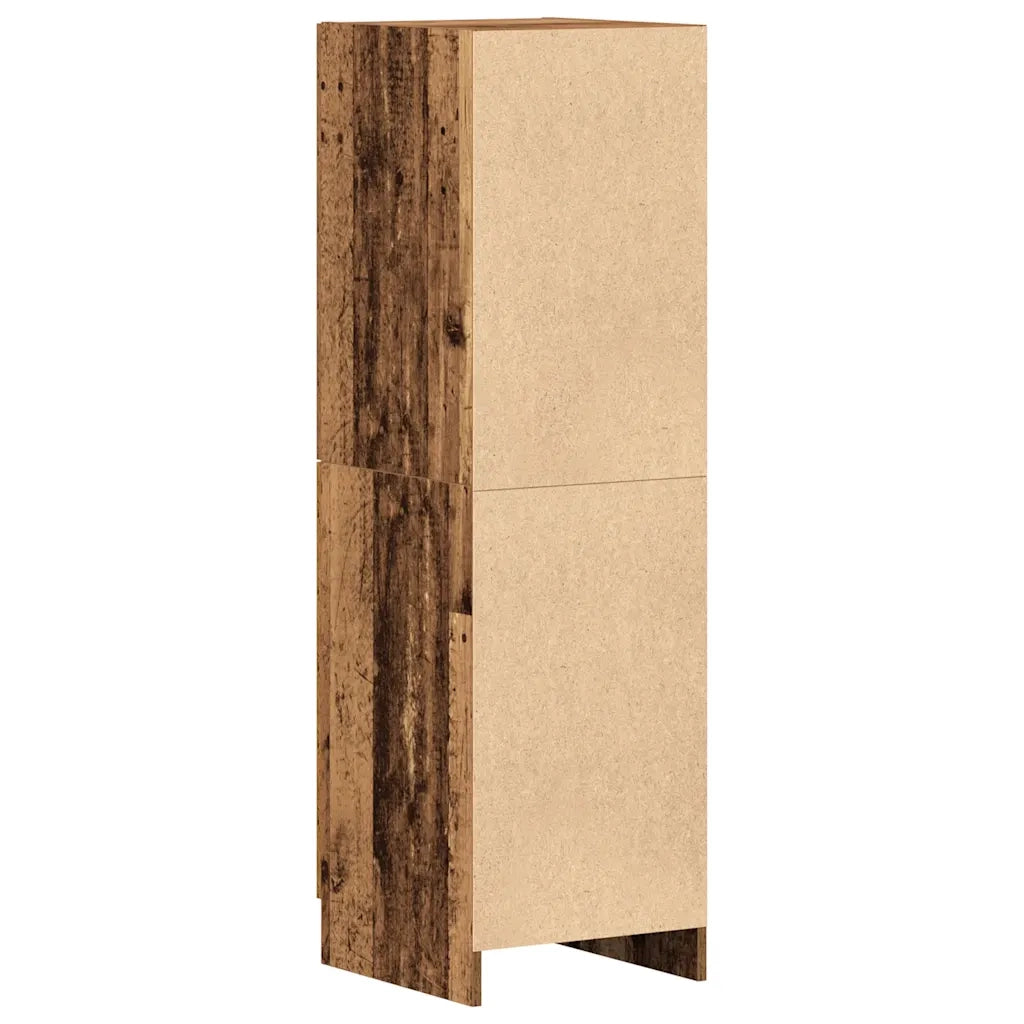 Armadietto Cucina Legno Antico 38x41,5x131,5 cm in Legno 860119