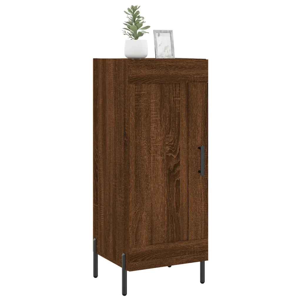 Credenza Rovere Marrone 34,5x34x90 cm in Legno Multistrato 830459