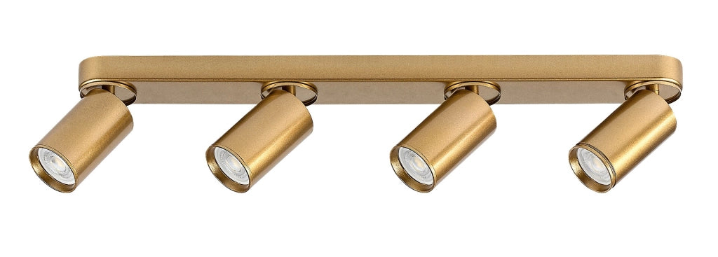 Plafoniera oro a barra 4 spot orientabili GU10 Rabalux