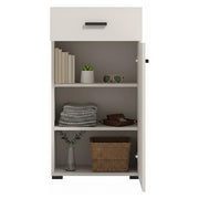 Trevi, Mobile da Ingresso un Cassetto, 51.5x35x98h cm Bianco Crema
