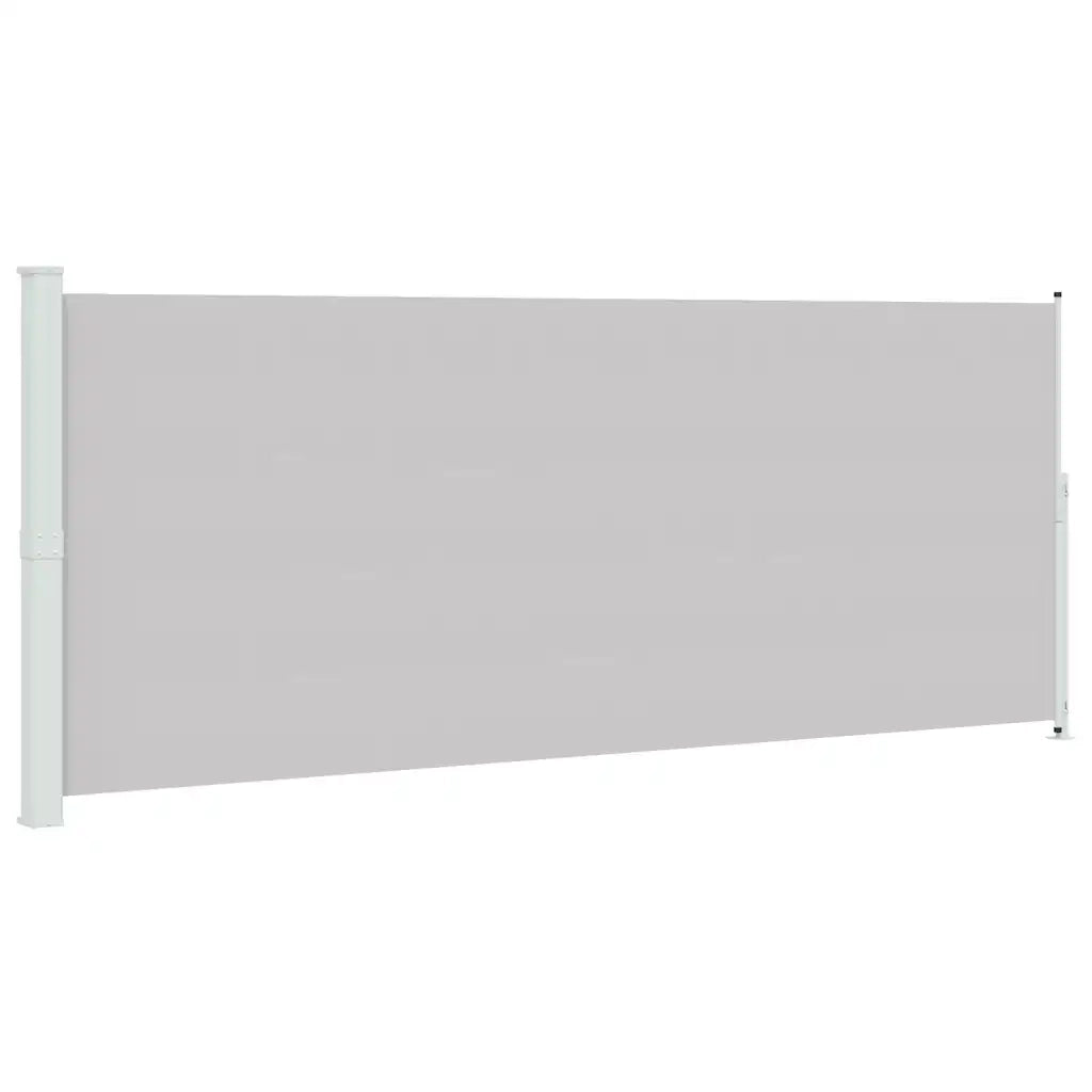 Tenda Laterale Retrattile per Patio 200x514 cm Grigia 313419