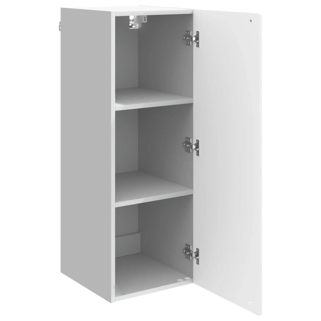 Mobiletto a muro Bianco Lucido 33 x 34,5 x 90 cm 899269