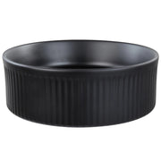 Lavandino da appoggio in ceramica nera ⌀ 37 cm opaco Lavandino da bagno rettangolare stile moderno