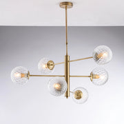Sospensione 6 luci Ø73 H.72 max 97