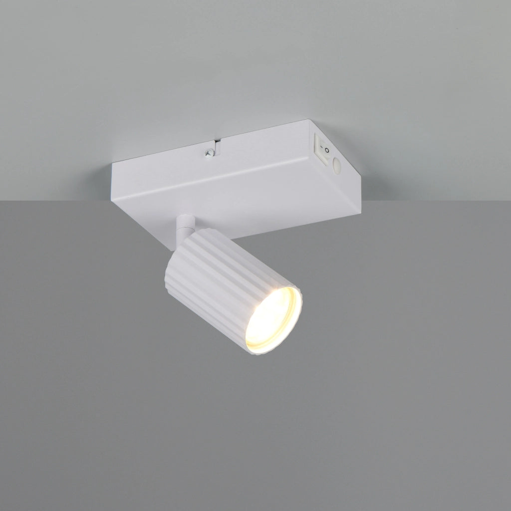 SPOT GU10 SOKA 15CM BIANCO RIGATO