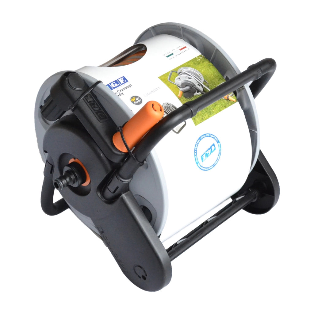 CARRELLO AVVOLGITUBO DA GIARDINO PER TUBI FINO A 15 M GF GARDEN