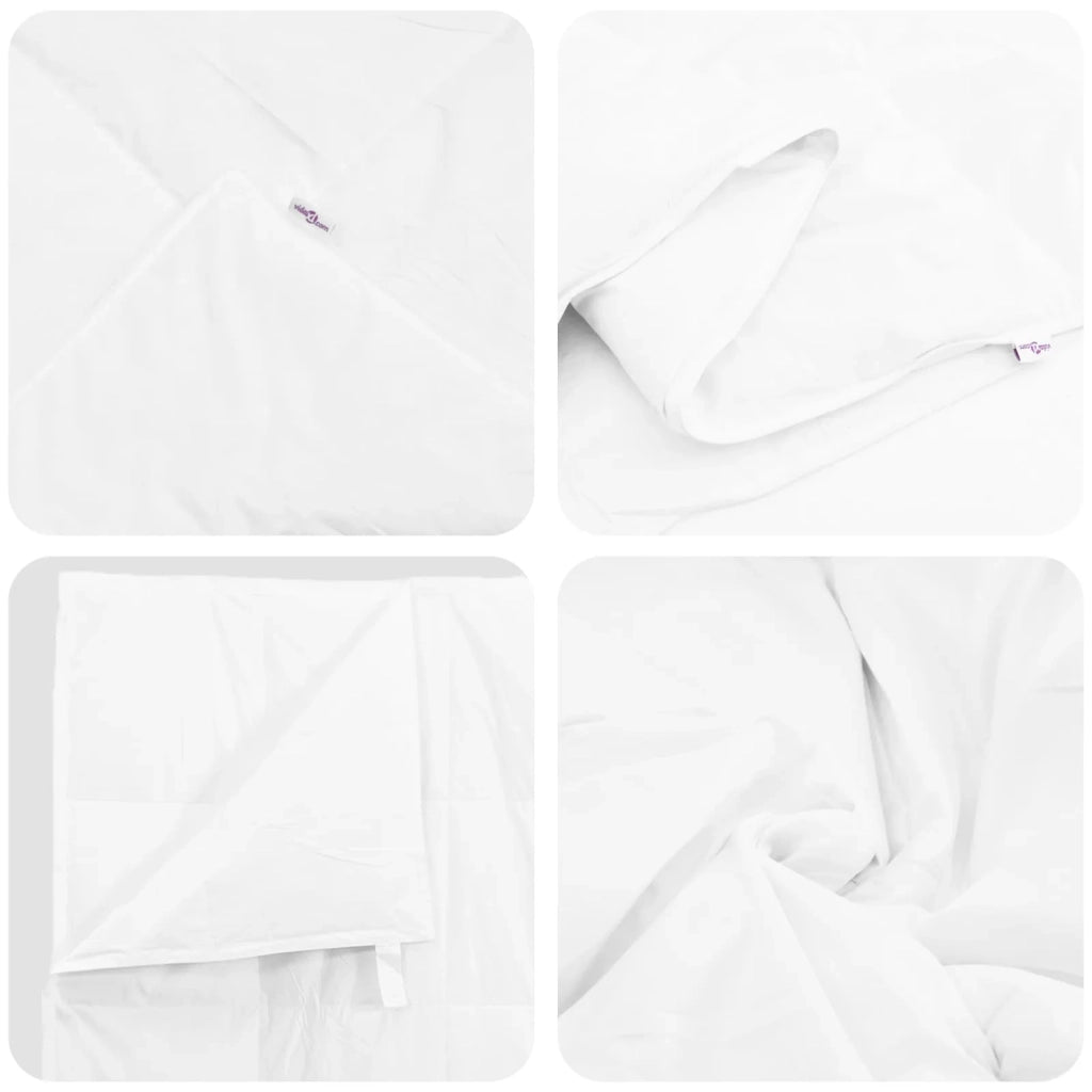 Piumone | Duvet Estivo con cuscino 2 pz Bianco Piuma d'anatra