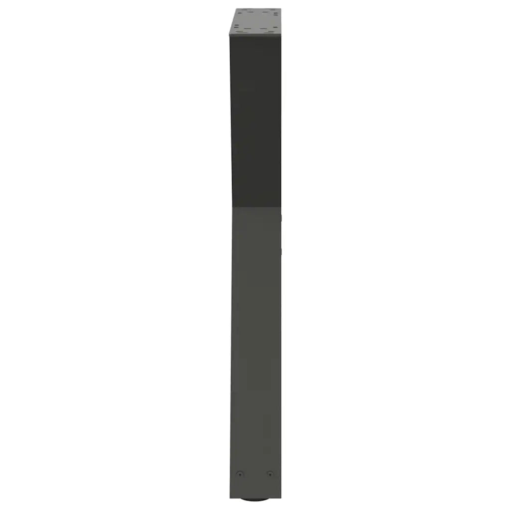 vidaXL Gambe per tavolo da pranzo 2 pz Antracite 50x(72-73,3) cm Acciaio