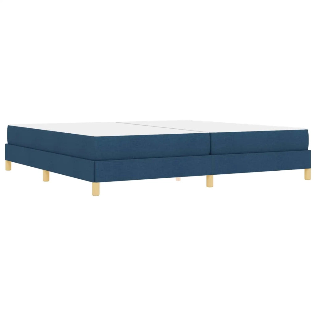 Letto a molle con materasso Blu 200 x 200 cm Tessuto 3398597