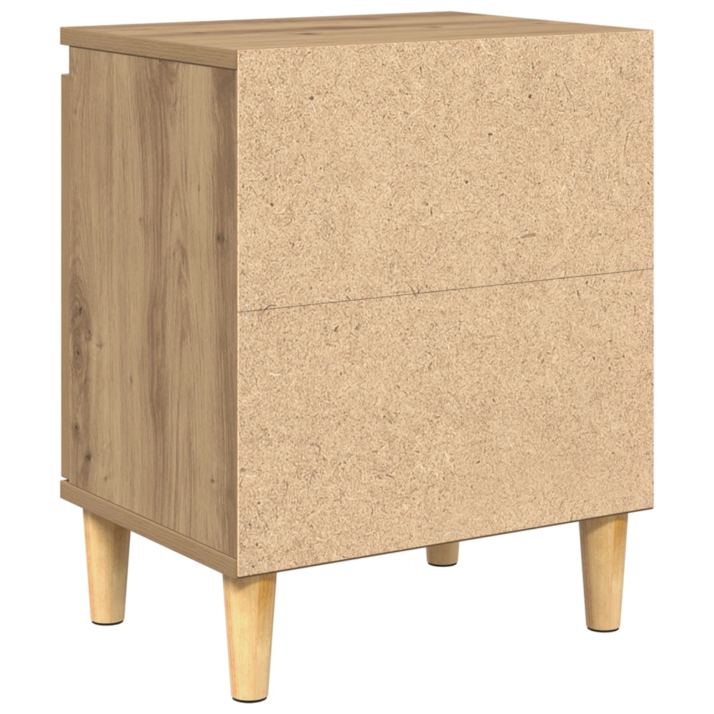 Comodino in rovere artigianale Rovere artigianale MDF