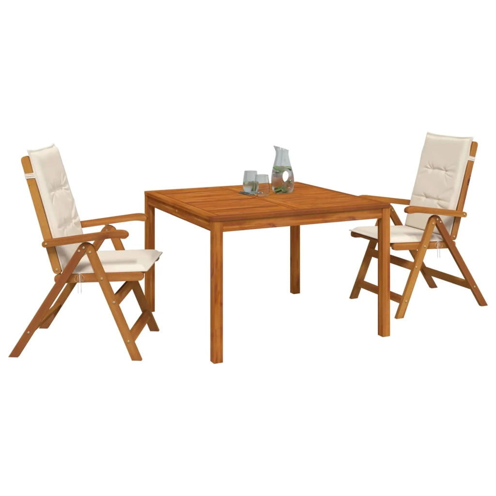 Set da pranzo da giardino 3 pezzi 3 pz Naturale 3434608