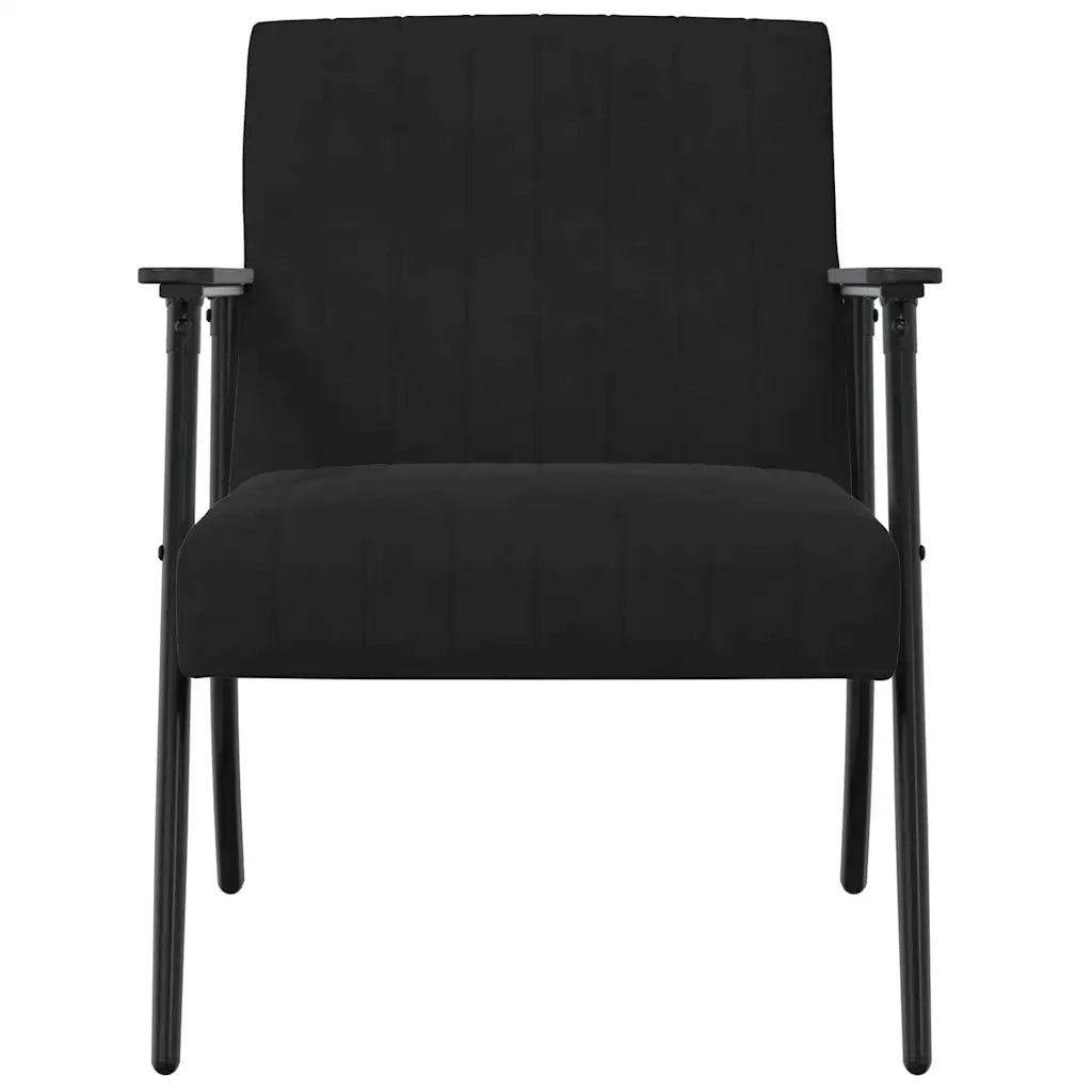 Divano Sedia-Poltrona-Poltroncina Nero Velluto 793590