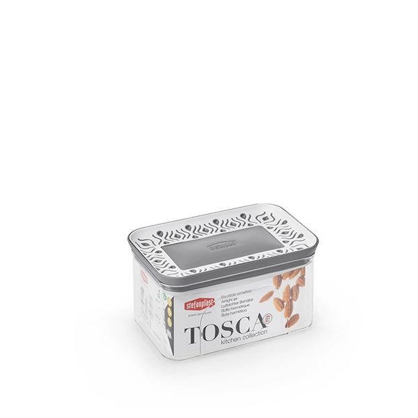 BARATTOLO RETTANGOLARE 'TOSCA' grigio/bianco  - STEFANPLAST
