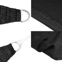 Vela Parasole 160 g/mÂ² Nera 2,5x2,5x3,5 m in HDPE