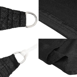 Vela Parasole 160 g/mÂ² Nera 2,5x2,5x3,5 m in HDPE