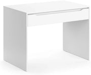 Scrivania Ruben, Bianco, 100 x 65 cm, combinabile con altri mobili della serie Ruben