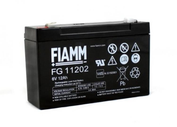 BATTERIA FIAMM FG11202 6V 12Ah