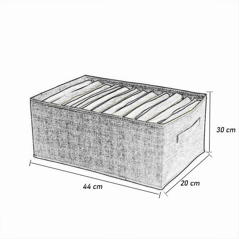 Trade Shop - Organizer Salvaspazi Armadi Pieghevole 12 Scomparti Contenitore 44x20x30cm 87405 -