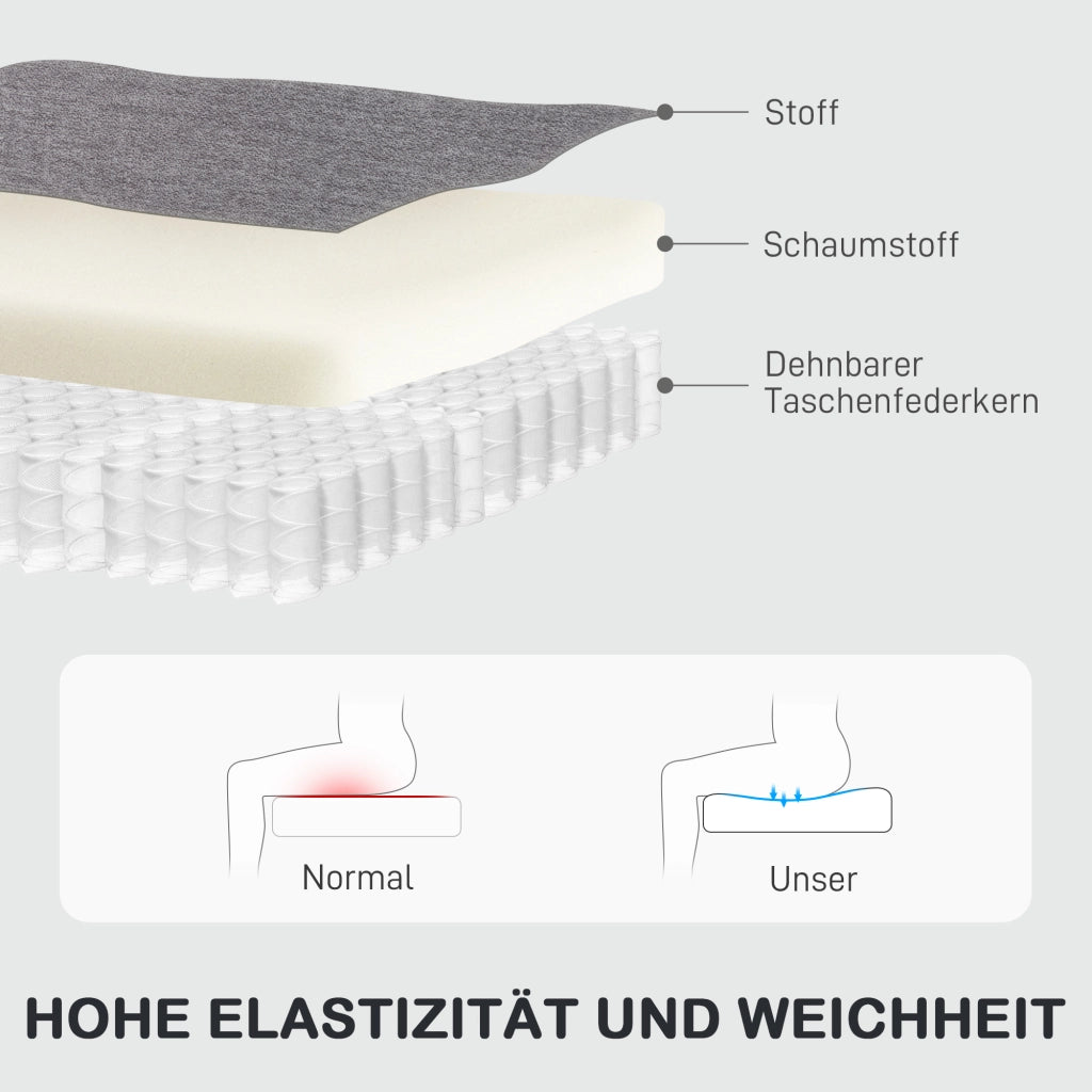 Poltrona Relax Reclinabile con Poggiapiedi ¨C Zephmum ¨C Grigio Scuro