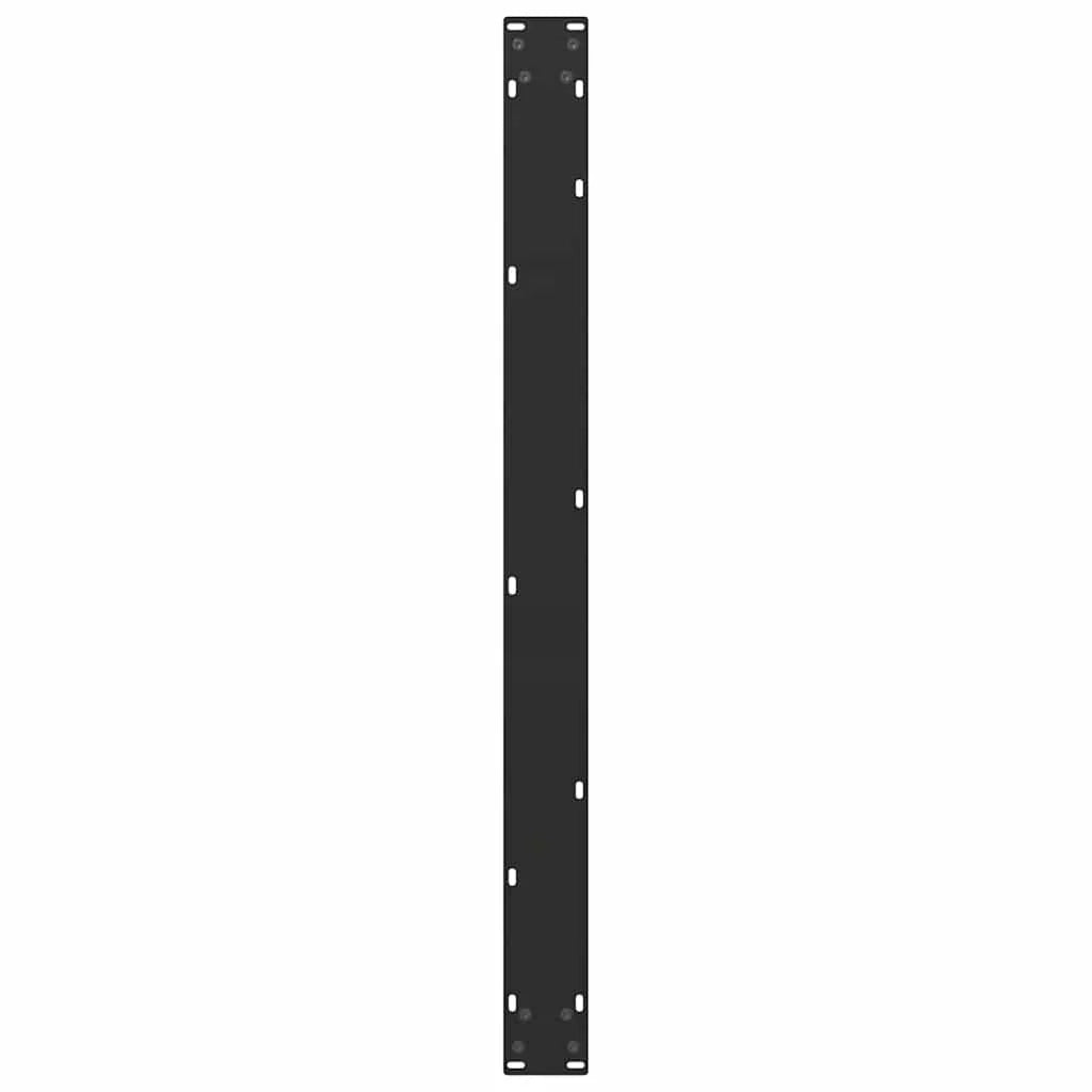 Set di 3 gambe per tavolo da pranzo moderne robuste e regolabili a forma di U 100 x 72-73 cm acciaio nero 02_0057452