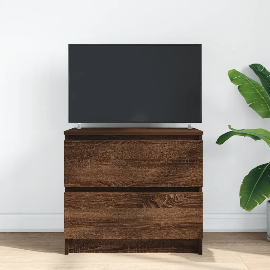 Mobile TV Rovere Marrone 60x35x54 cm in Legno Multistrato