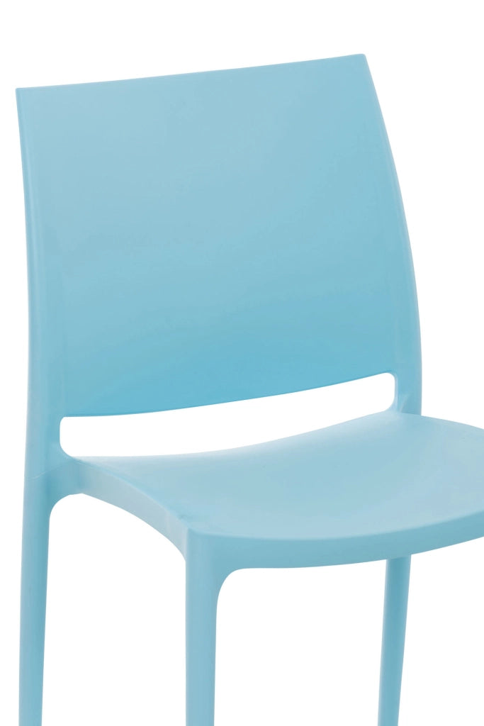 Sedia outdoor Maya impilabile azzurro