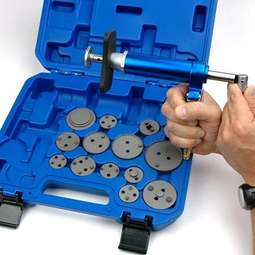 Trade Shop - Arretratore Per Pistoncini Freni A Disco Pneumatico 16 Pezzi Smontaggio Freni -