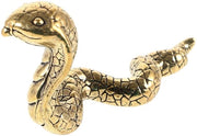Decorazione per la casa con figura di serpente in metallo, rappresentazione di un serpente meditante, ornamento per la casa con serpente in metallo, figura di serpente in metallo.